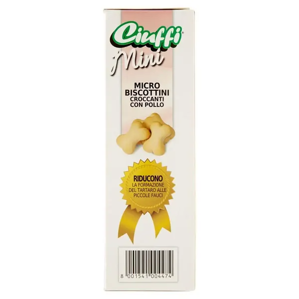 CIUFFI Snack Micro Biscuiti Crocanti cu Pui 500 g Bax 6 buc.